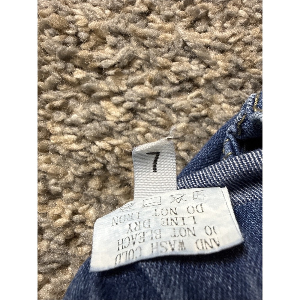 Girls Jeans Floral Design Distressed Size 7 - Picture 7 of 7